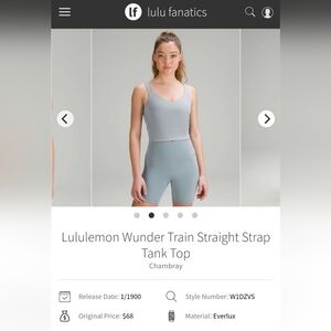 Lululemon Wunder Train Tank Top